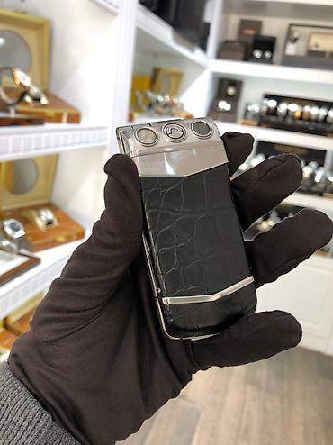 işdənmiş telefonlar: Vertu Ayxta Silver Ceramika Telefon Ideal veziyyetdedi. Barter Var — 10