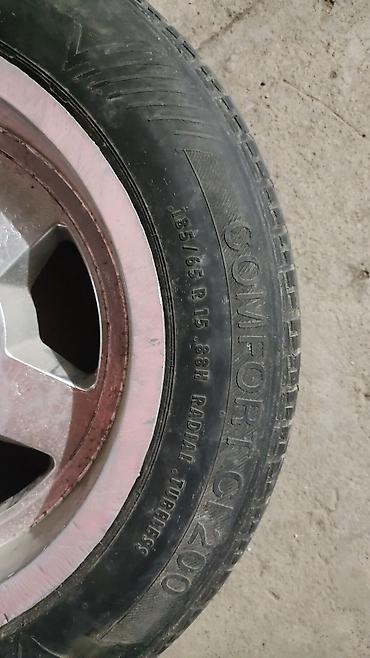 185 65 15 диска: Колеса в сборе 185 / 65 / R 15, Лето, Б/у, 1 шт, Легковые, отверстий - 5 — 5
