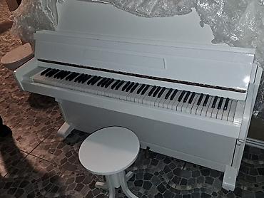 Музыкальные инструменты: Ağ rəngdə akustik upright piano - Korpus: parlaq ağ boya ilə — 2