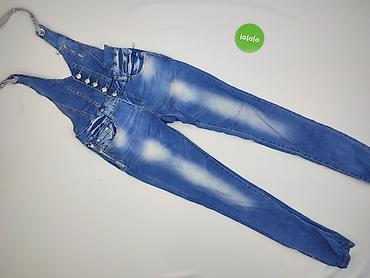 jeansy drill: Ogrodniczki damskie, rozmiar S — 2