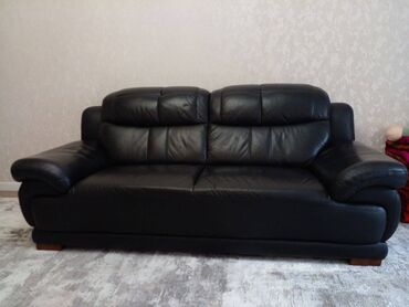 прямые диваны в бишкеке: Прямой диван, цвет - Черный