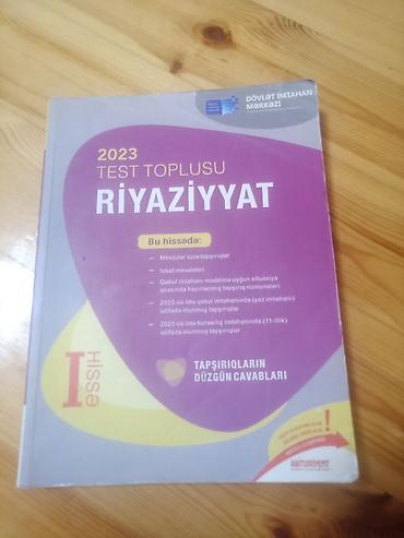 kitab skafi: Riyaziyyat 1-ci hisse toplu yendir içi temizdir — 1