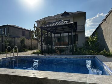 ecemide kiraye evler 2023: Hovuzlu iki mərtəbəli şəxsi bağ evi günlük icarəyə verilir - 3 yataq