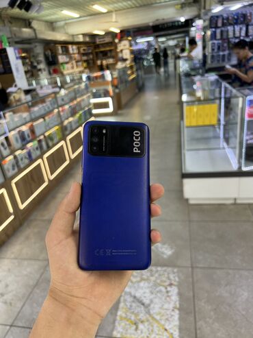 планшет деский: Poco M3, Б/у, 128 ГБ, цвет - Синий, 2 SIM