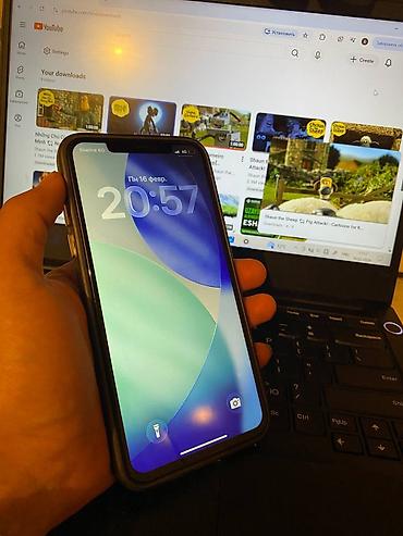 Apple iPhone: IPhone 11 Pro Max, Новый, 256 ГБ, Black Titanium, Защитное стекло, Чехол, 73 % — 1