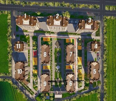 квартиры в продажу: 3 бөлмө, 137 кв. м, Элитка, 7 кабат, ПСО (өзү оңдоп түзөтүп бүтүү үчүн)