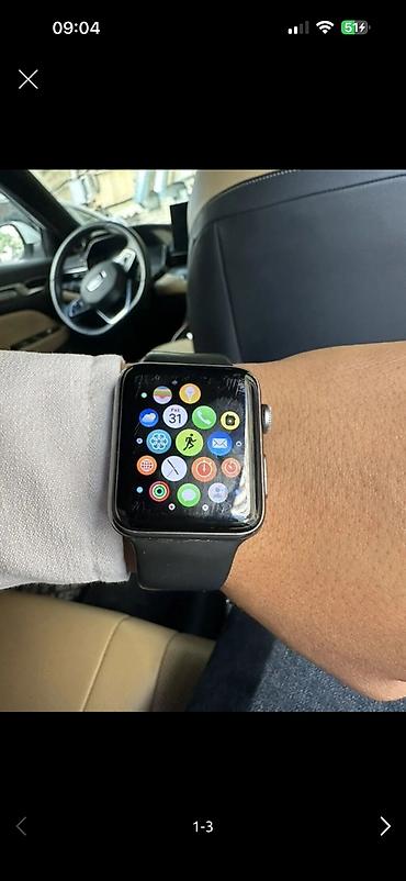 mont blank: Yeni, Smart saat, Apple, Аnti-lost, rəng - Qara — 1