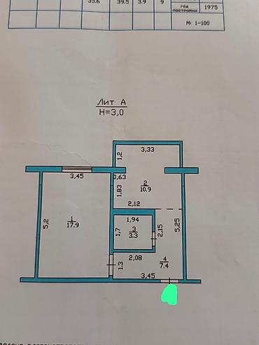 Продажа квартир: 1 комната, 33 м², 105 серия, 9 этаж, Евроремонт — 10