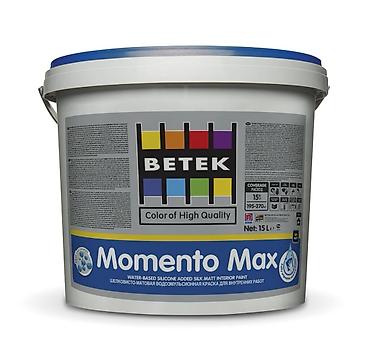 Краска для внутренних работ Betek Momento Max - Тип: водоэмульсионная