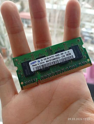 рам: Samsung laptop RAM modulu - Model: M470T2864QZ3-CE6 - Tutum: 1 GB - — 1