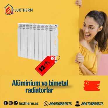 Radiatorlar: Seksiyalı Radiator Alüminium, Kredit yoxdur