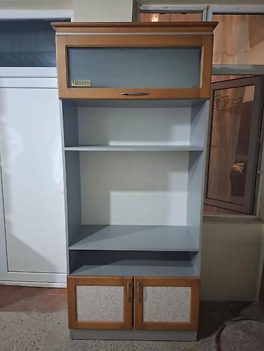 vitrin polka type 1: Mətbəx/otaq üçün çoxfunksiyalı rəfli dolab - Material: MDF/laminat — 1
