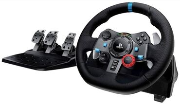 Video oyunlar üçün aksesuarlar: Az işlənmiş Logitech G29 yarış sükanı və pedallar dəsti. Özümə RR