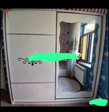 шкаф купе по индивидуальному заказу: Б/у, Купе, 2 двери Прямой шкаф, Шкаф-вешалка