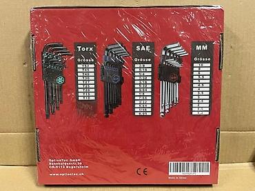 Setovi ručnog alata: OptionTec Inbus set – 36 delova, hrom‑vanadijum čelik. Sadržaj: - — 1