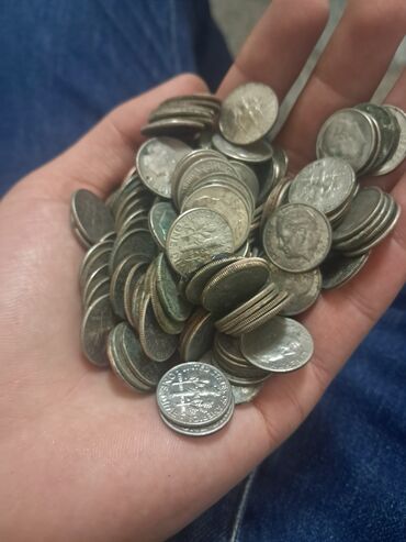 Sikkələr: ABŞ sikkələri – qarışıq lot - Növ və nominalar: quarter dollar (25¢) — 2