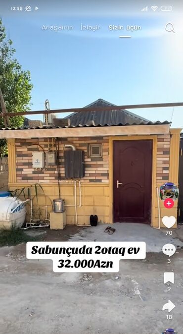 Kirayə evlər: 2 otaqlı, 1 kv. m, Yeni təmirli