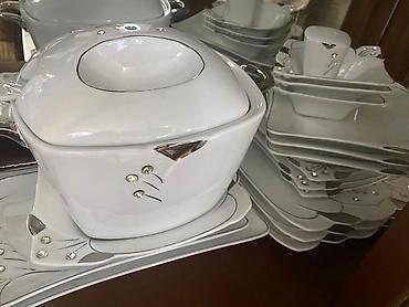 Qab-qacaq və mətbəx ləvazimatları: Çay dəsti, rəng - Ağ, 6 nəfərlik, Türkiyə — 4
