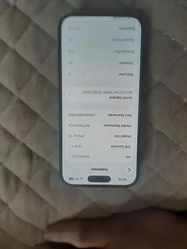 sd kart telefon: IPhone 15, 128 GB, Qara, Zəmanət — 1
