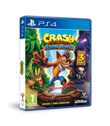 PS4 (Sony Playstation 4): Ps4 crash bandicoot n sane trilogy