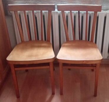 деревянные столы и стулья: Стулья Без обивки, Б/у