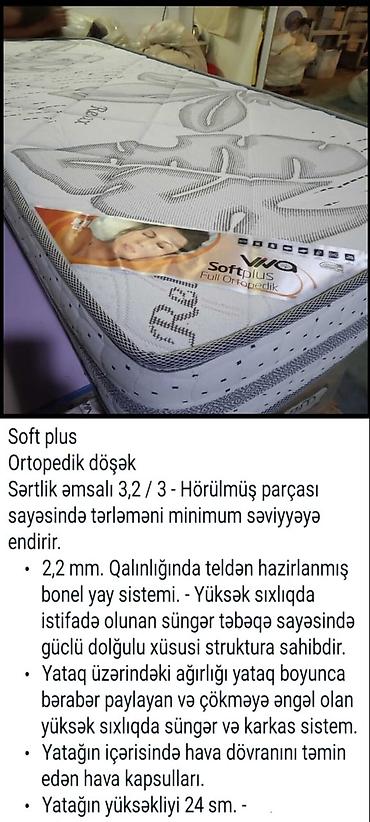 Matraslar: Yeni, Ortopedik matras, Bir nəfərlik — 12