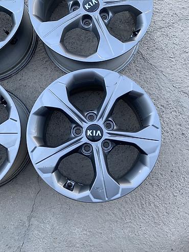 киа колеса: Литые Диски R 16 Kia, Комплект, отверстий - 5, Б/у — 4