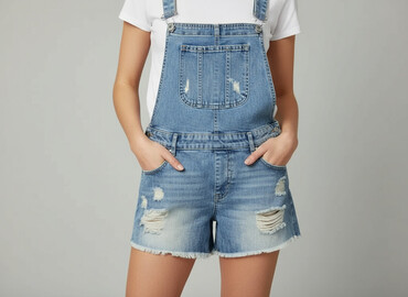 krótkie spodenki dla 12 latki: Stradivarius, Dungarees for women, size S (EU 36)