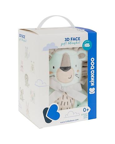 posteljina srca: KikkaBoo Baby ćebence sa 3D vezom 75x100 – Jungle King (šifra: KKB5) — 2