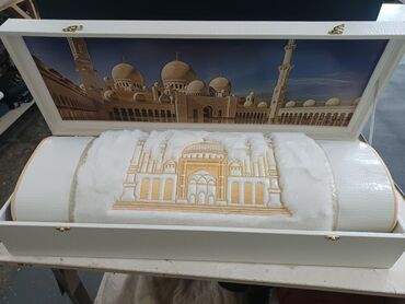 Жайнамазы: Жайнамаз, Новый, Подарочный, цвет - Бежевый, Голубой, Зеленый — 13