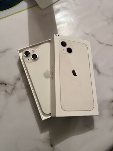 iphone 15 plus бишкек: IPhone 13, Колдонулган, 128 ГБ, White Titanium, Коргоочу айнек, Каптама, Куту, 87 %