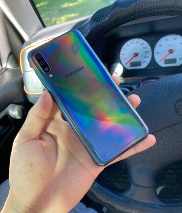 galaxy not: Samsung A50, Б/у, 64 ГБ, цвет - Синий, 2 SIM