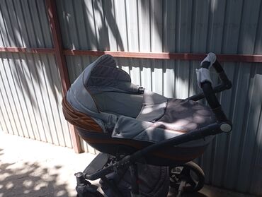 Коляски: Коляска, цвет - Серебристый, Б/у — 18