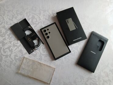 чехлы для очков: Samsung Galaxy S24 Ultra, Б/у, 256 ГБ, цвет - Серебристый, 1 SIM, eSIM