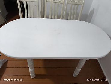 Чехлы для мягкой мебели: Срочно!Срочно стол,6 штук стульчиктери менен сатылат б/у чехолдору — 10