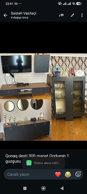 bedroom: Qonaq desti 300 manat.Qorkanin 1 guzgusu sinib.Unvan Masazir.SH — 1