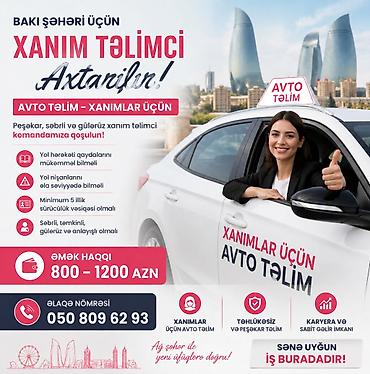 tır sürücü kursu: Xanımlar üçün sürücülük kursuna xanım təlimçi axtarılır! Komandamıza — 1