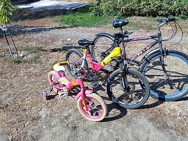 Детские велосипеды: Үч велосипед сатылат 1) Детский велосипед Starke (розовый) - Колеса — 3