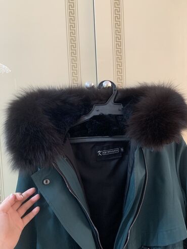чёрное кашемировое пальто: Пальто-парка женская KBT FASHION - Цвет: глубокий изумрудный - Длина