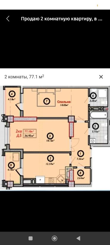 дом с мансардой: 2 комнаты, 77 м², Элитка, 2 этаж, ПСО (под самоотделку)