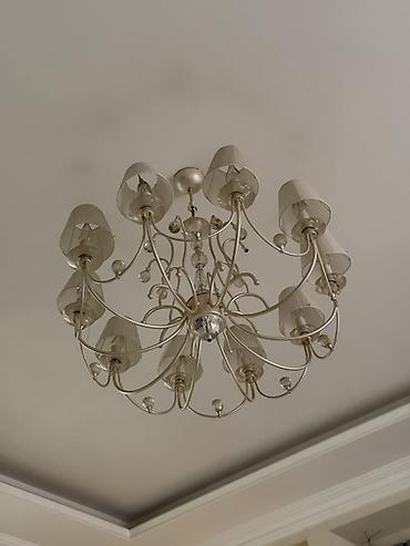 led isiqlar: Çılçıraq, 10 və daha çox lampa, Metal — 3