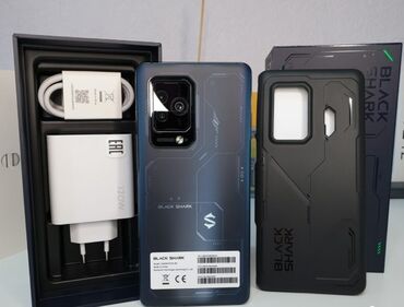 mini 5: Xiaomi, Black Shark 5 Pro, Б/у, 128 ГБ, цвет - Синий, 2 SIM
