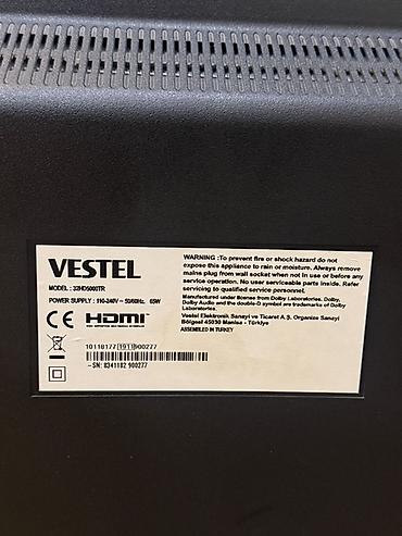 Restoran, kafe avadanlığı: VESTEL Tv satılır
250 AZN
Yenidir — 4