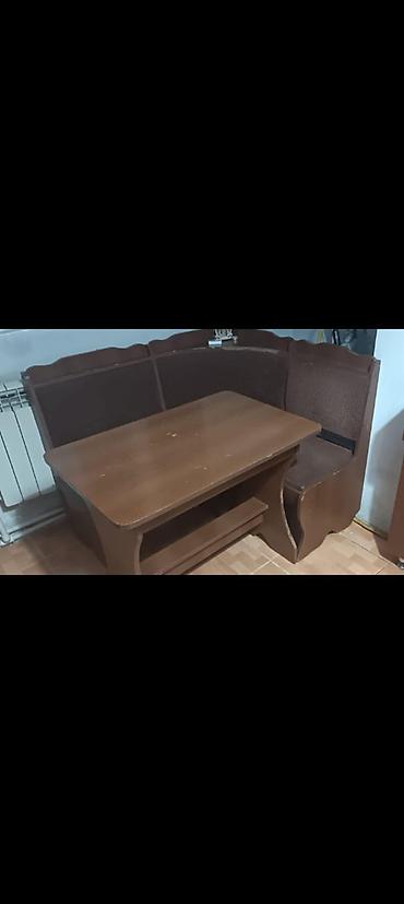 stol ev ucun: Künc divan, İşlənmiş, Açılan, Bazalı, Parça, Çatdırılma yoxdur — 2