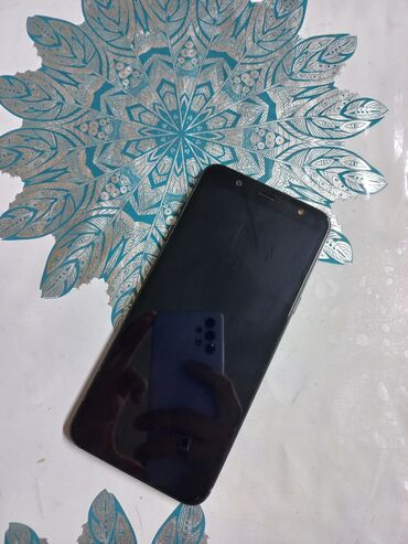 хорошие сенсорные телефоны: Samsung Galaxy A6 Plus, Б/у, 32 ГБ, цвет - Черный, 2 SIM