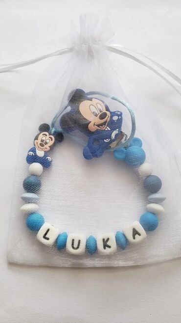 Ostale dečije stvari: Silikonski lancic za dudu ili glodalicu sa imenom po vasoj zelji na lalafo.rs — 29 Ostale dečije stvari: Silikonski lancic za dudu ili glodalicu sa imenom po vasoj zelji — 29