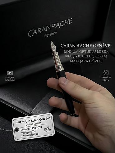 bernhard h mayir: CARAN d’ACHE Genève – Premium Lüks Dolma Qələm - İsveçrə istehsalı - — 1