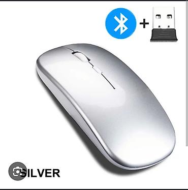 Компьютерные мышки: 🖱️Мышь безпроводная Bluetooth ♻️С батарейкой, заряжаемая, удобная — 7