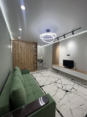 сдаю квартира город бишкек: 1 комната, 54 м², Элитка, 4 этаж, Дизайнерский ремонт