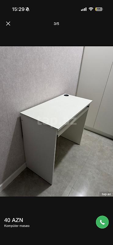 Ofis masaları: İşlənmiş, İşçi üçün, Dördbucaq masa — 3